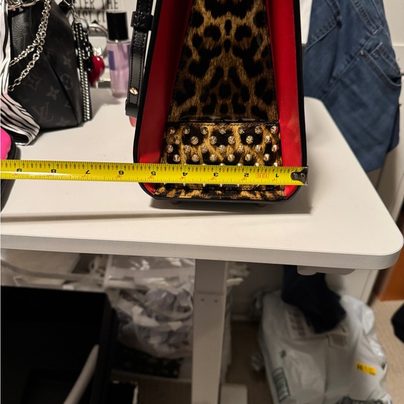 Christian Louboutin Paloma w/red and black leather, and leopard with spikes! - Picture 15 of 15